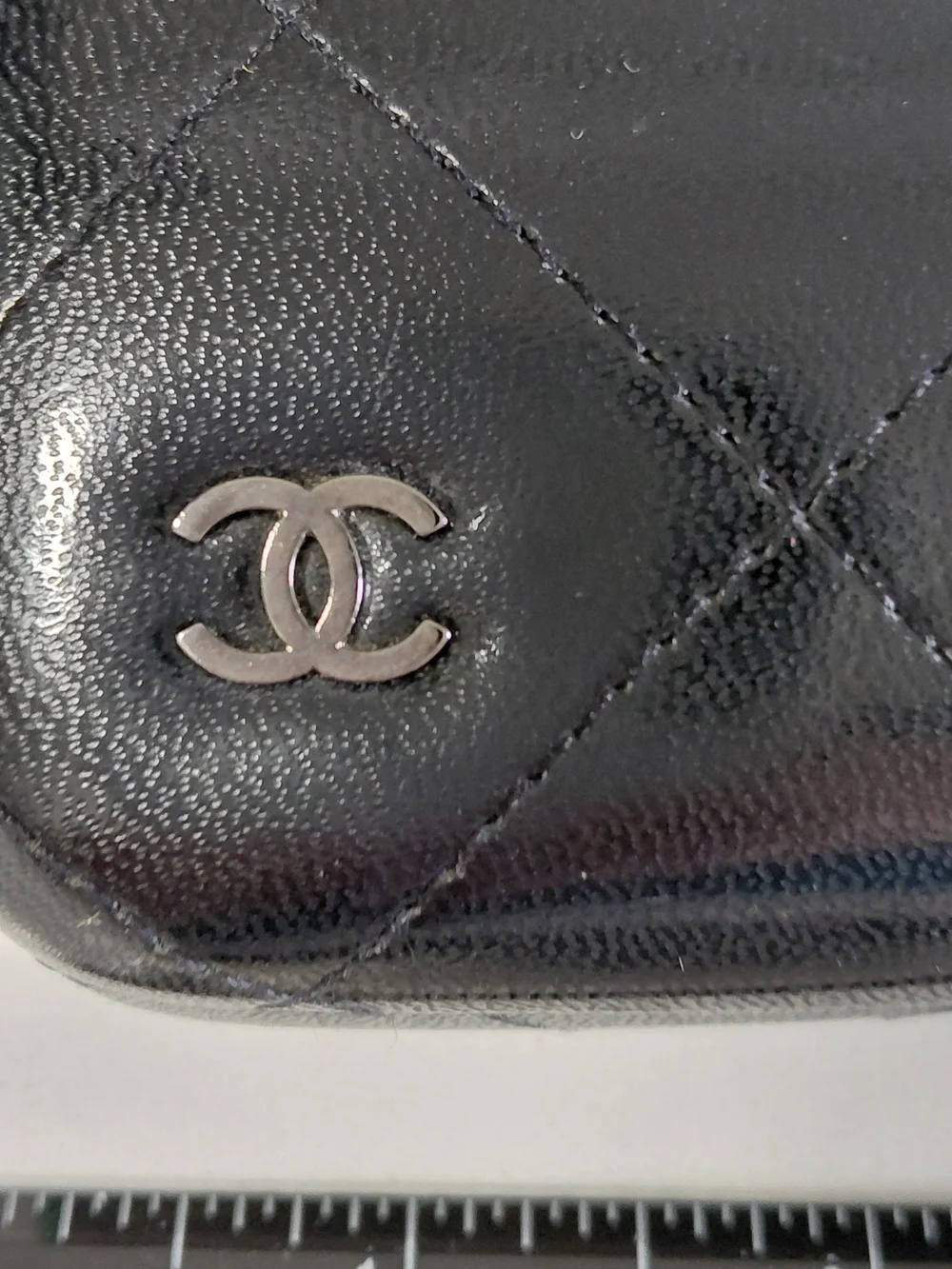 CHANEL Black Quilted Sunglasses Case